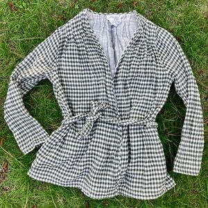 Ace & Jig checker gingham cardigan jacket XS